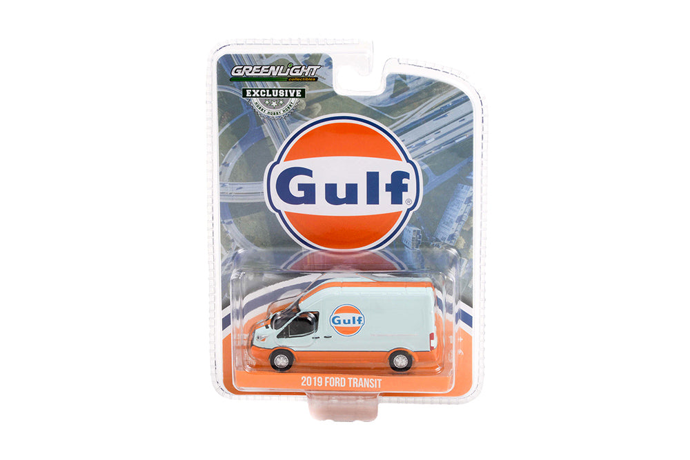 Greenlight - 2019 Ford Transit LWB High Roof - Gulf Oil
