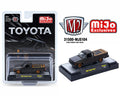 M2 Machines Mijo Exclusives 1985 Toyota Pickup Truck Slammed Custom Matte Grey w/ Carbon Hood