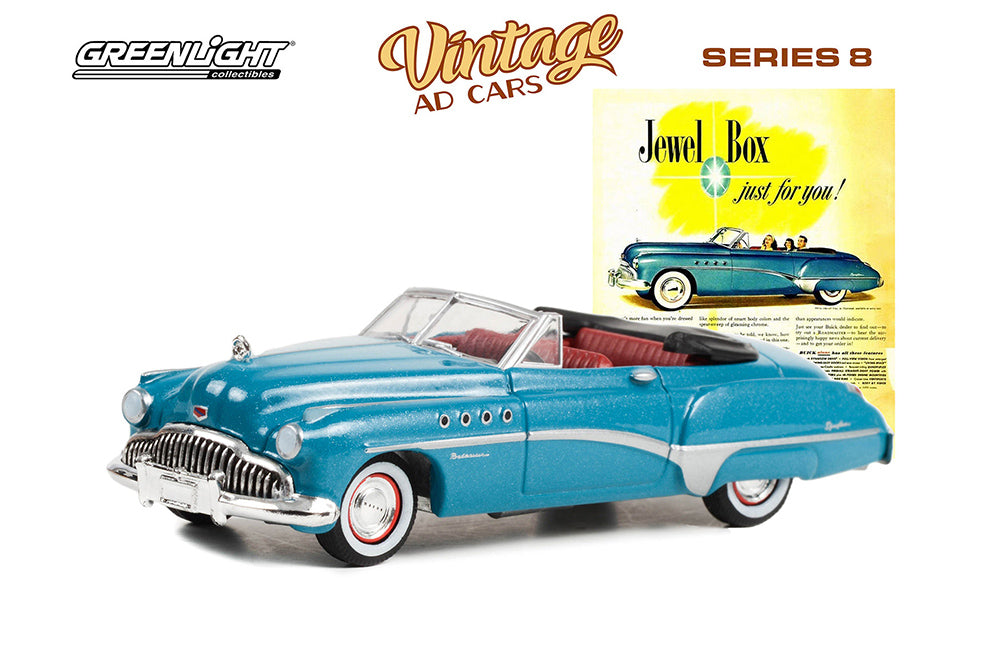 Greenlight - Vintage Ad Cars Series 8 | 1949 Buick Roadmaster "Jewel Box Just For You!"