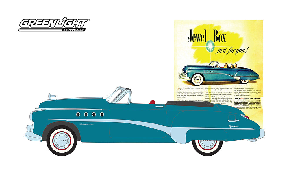 Greenlight - Vintage Ad Cars Series 8 | 1949 Buick Roadmaster "Jewel Box Just For You!"