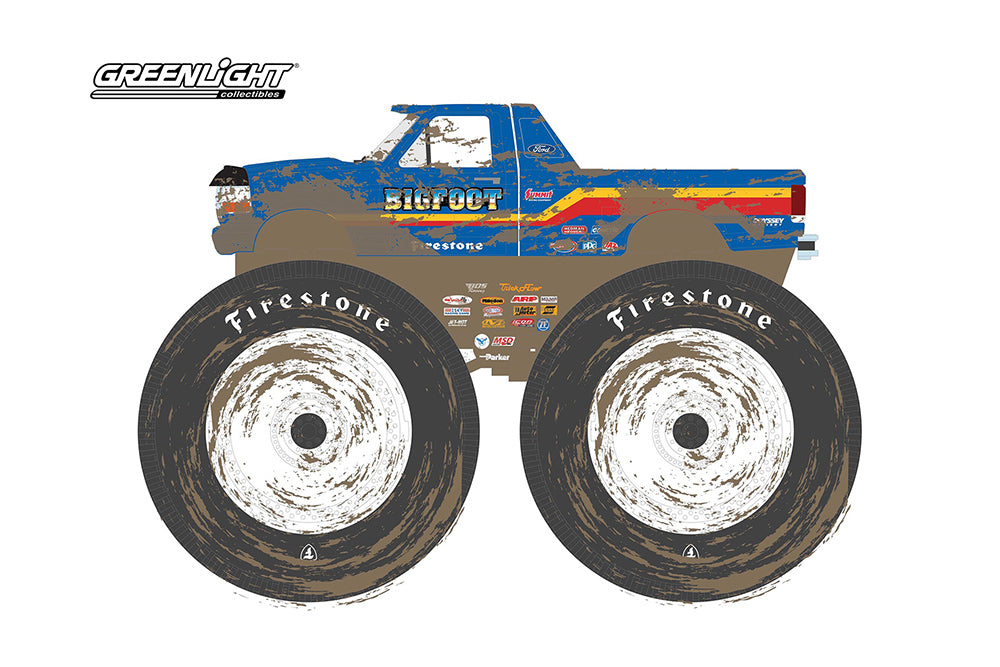 Greenlight - Kings of Crunch Series 7 | 1996 Ford F-250 Monster Truck - Bigfoot #7 (Dirty Version