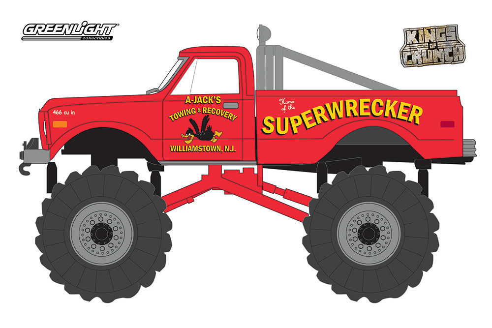 Greenlight - Kings of Crunch Series 8 | 1968 Chevrolet® K-10 Monster Truck - Superwrecker