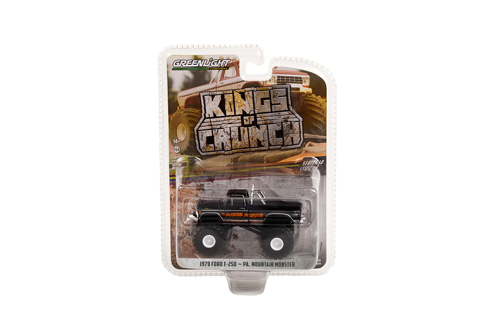 Greenlight - Kings of Crunch Series 10 | 1979 Ford F-250 Monster Truck with Bed Cover - Pa. Mountain Monster