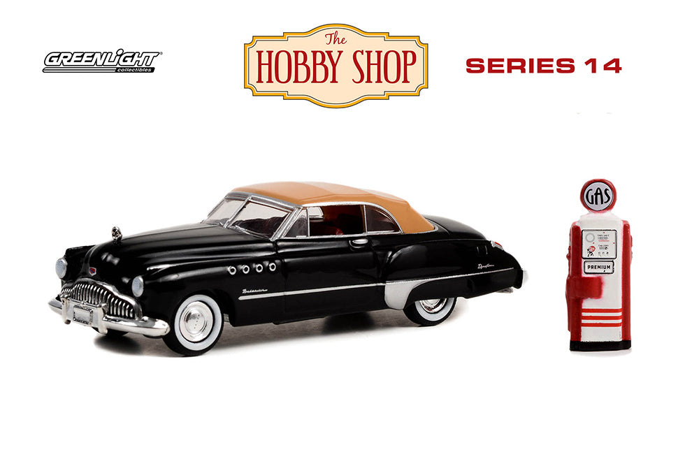 Greenlight - The Hobby Shop Series 14 | 1949 Buick Roadmaster Convertible and Vintage Gas Pump