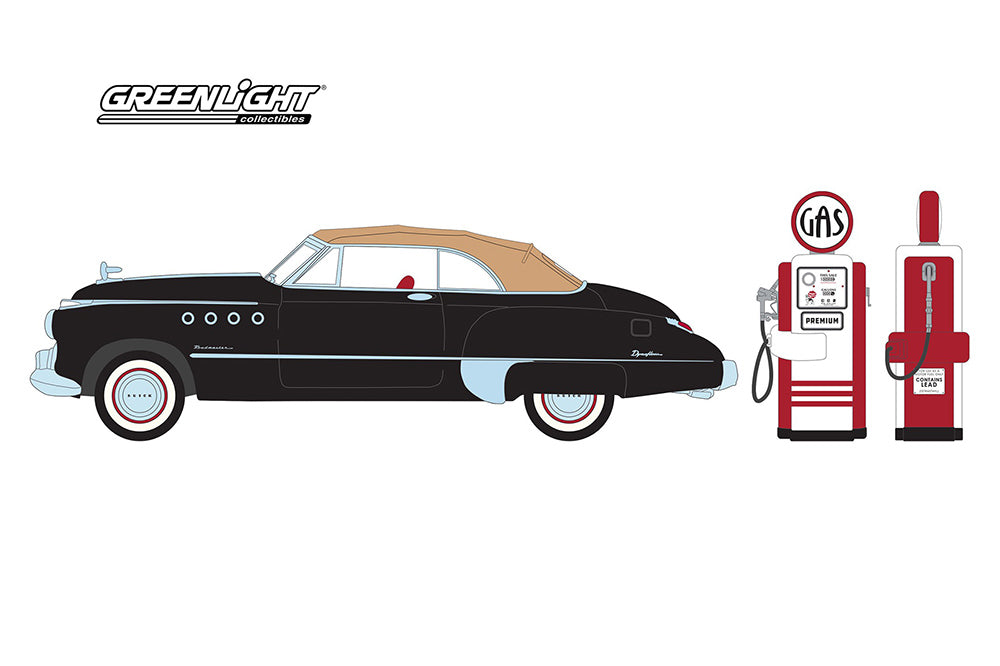 Greenlight - The Hobby Shop Series 14 | 1949 Buick Roadmaster Convertible and Vintage Gas Pump