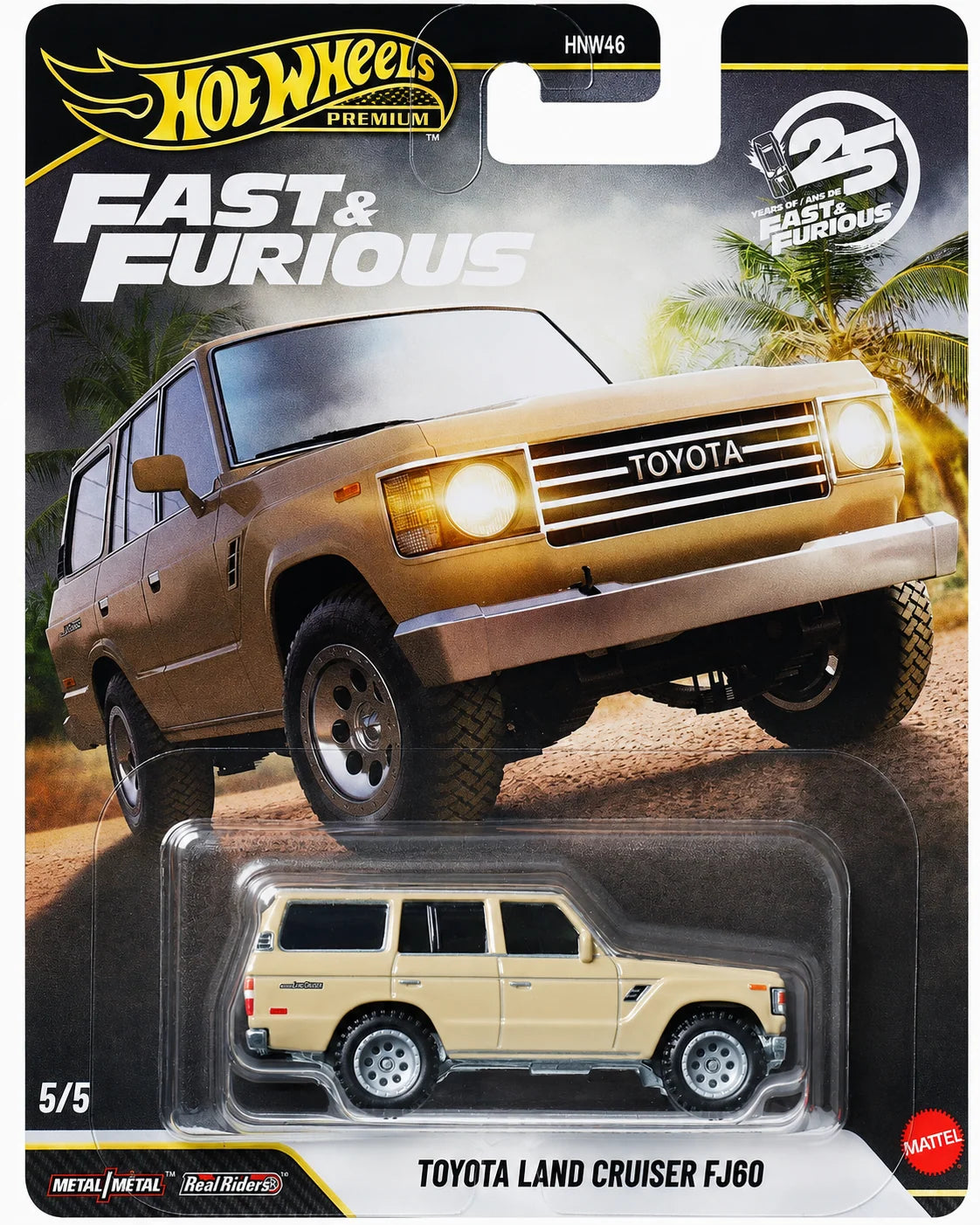 Hot Wheels 2026 Fast & Furious 25th Year Anniversary Toyota Land Cruiser FJ60 (5/5)
