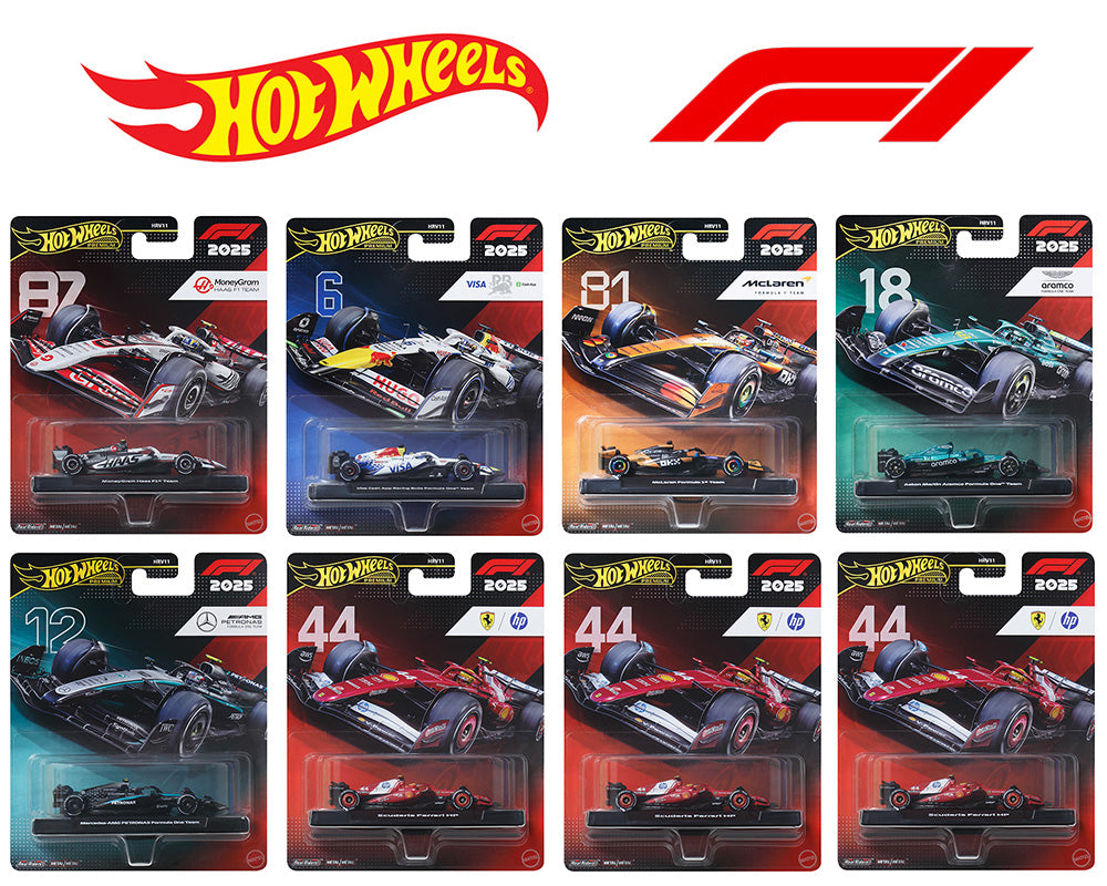 Hot Wheels 1:64 F1 2026 Racing Premium L Assortment (Set of 8 Cars)