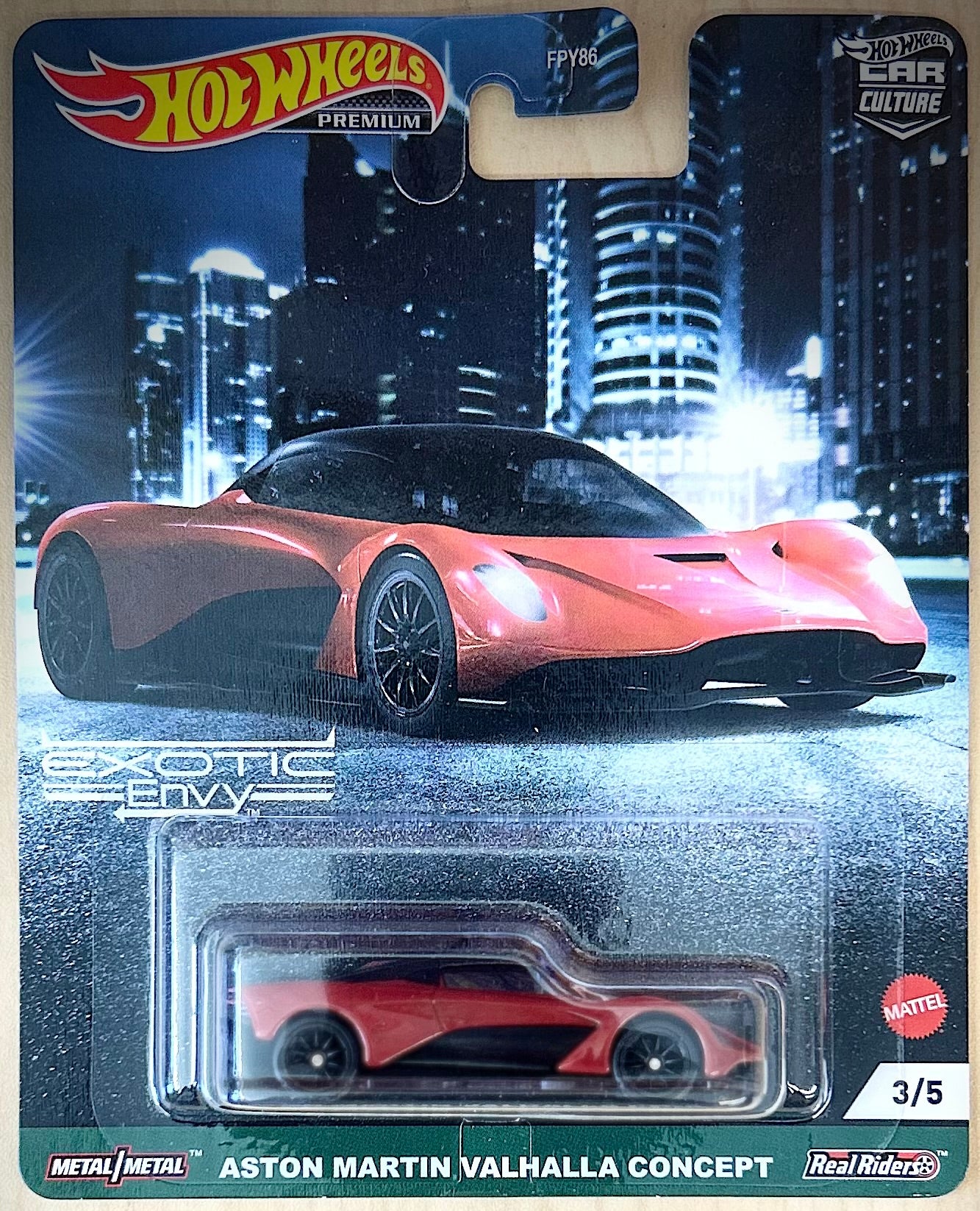 Hot Wheels Premium Car Culture Aston Martin Valhalla Concept Exotic Envy