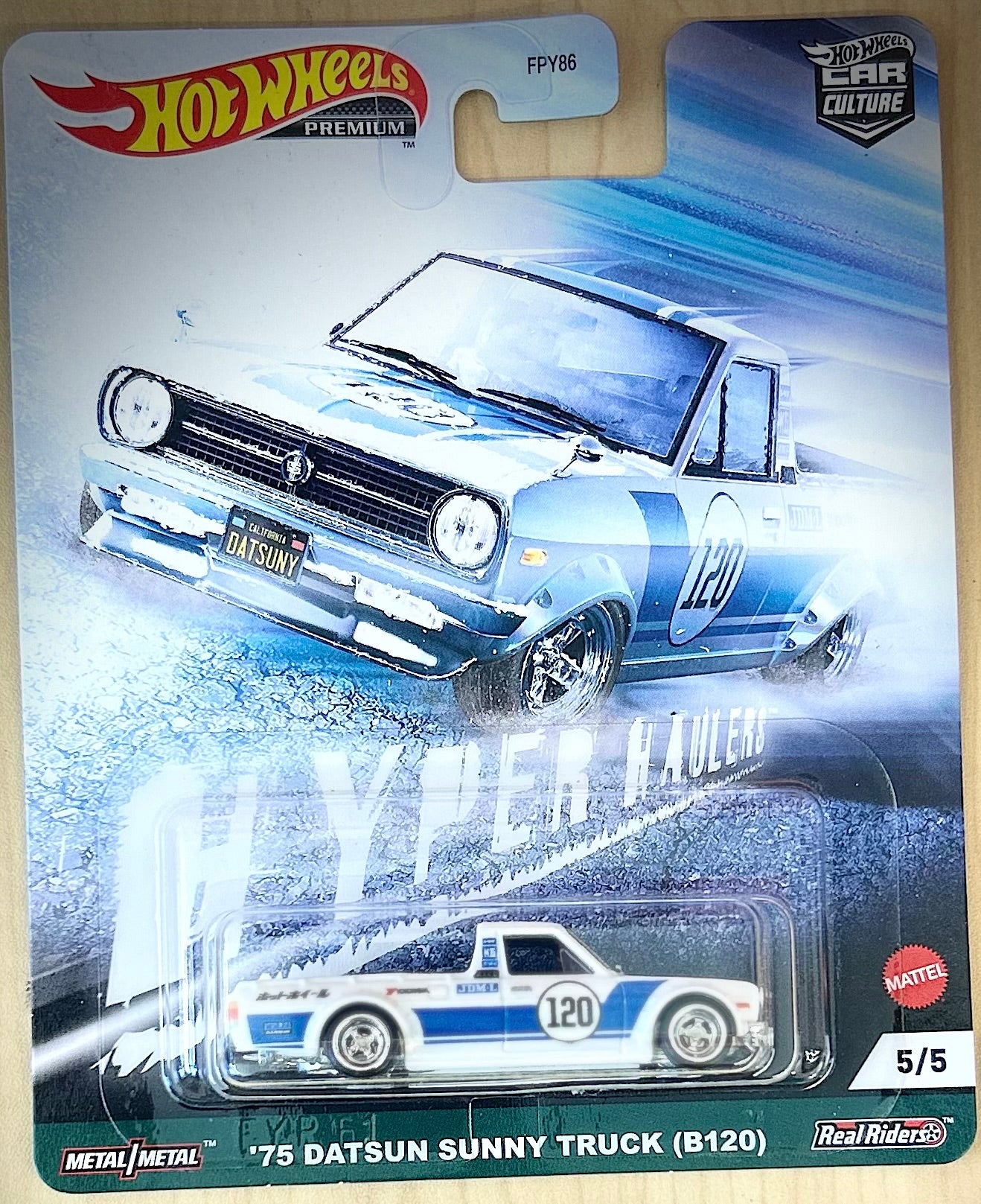 Hot Wheels Premium Car Culture '75 Datsun Sunny Truck (B120) Hyper Haulers