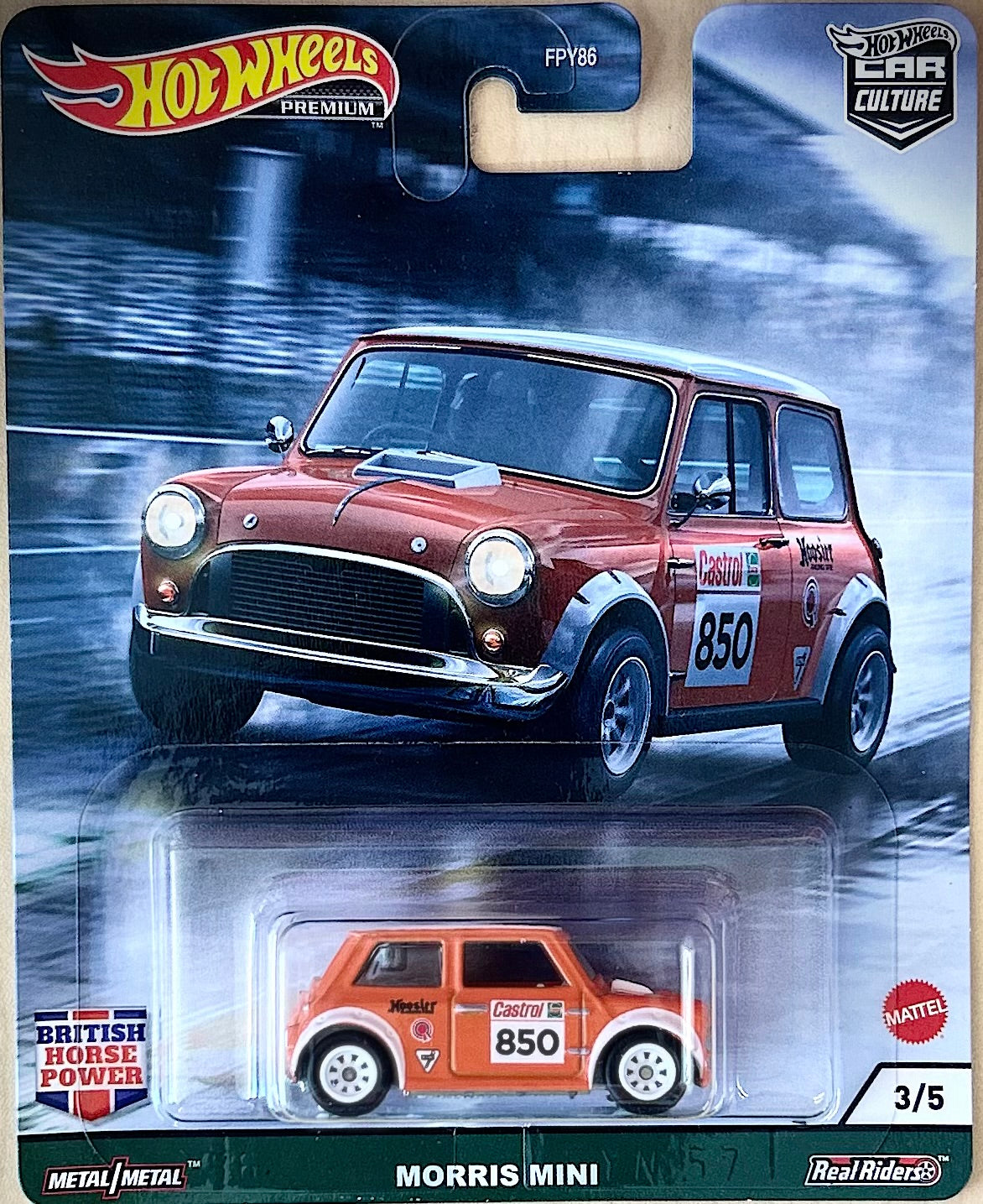 Hot Wheels Premium Car Culture Morris Mini British Horse Power