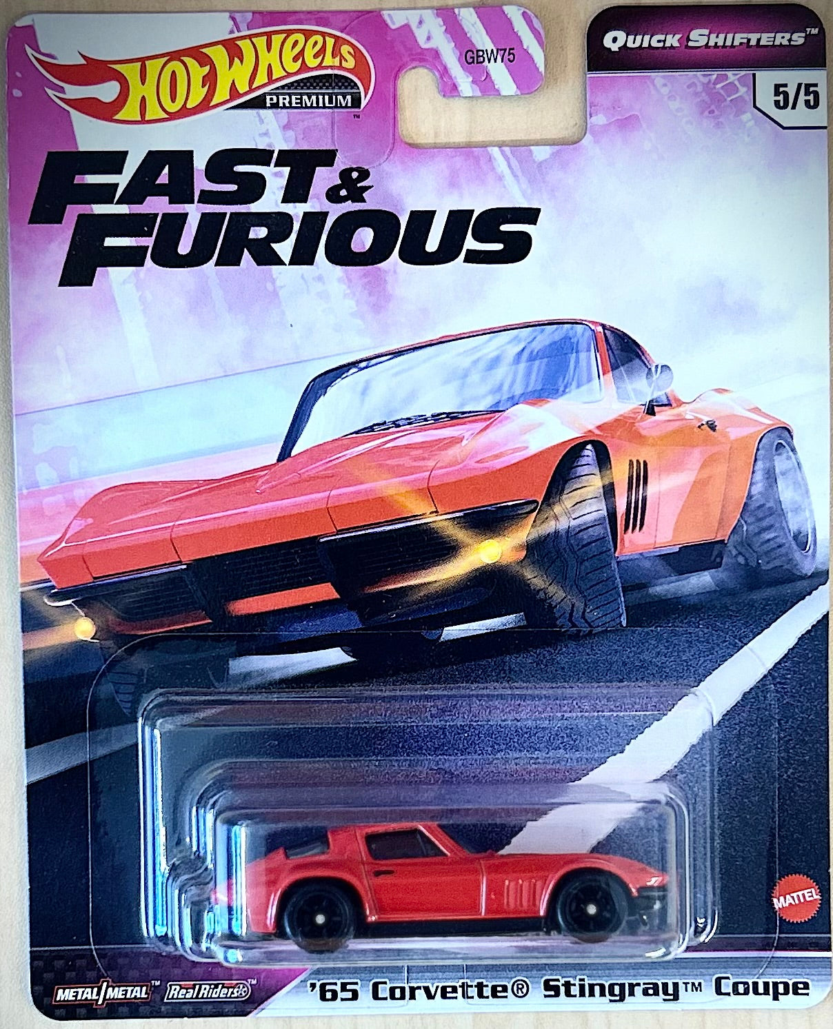Hot Wheels Premium Quick Shifters '65 Corvette Stingray Coupe Fast & Furious