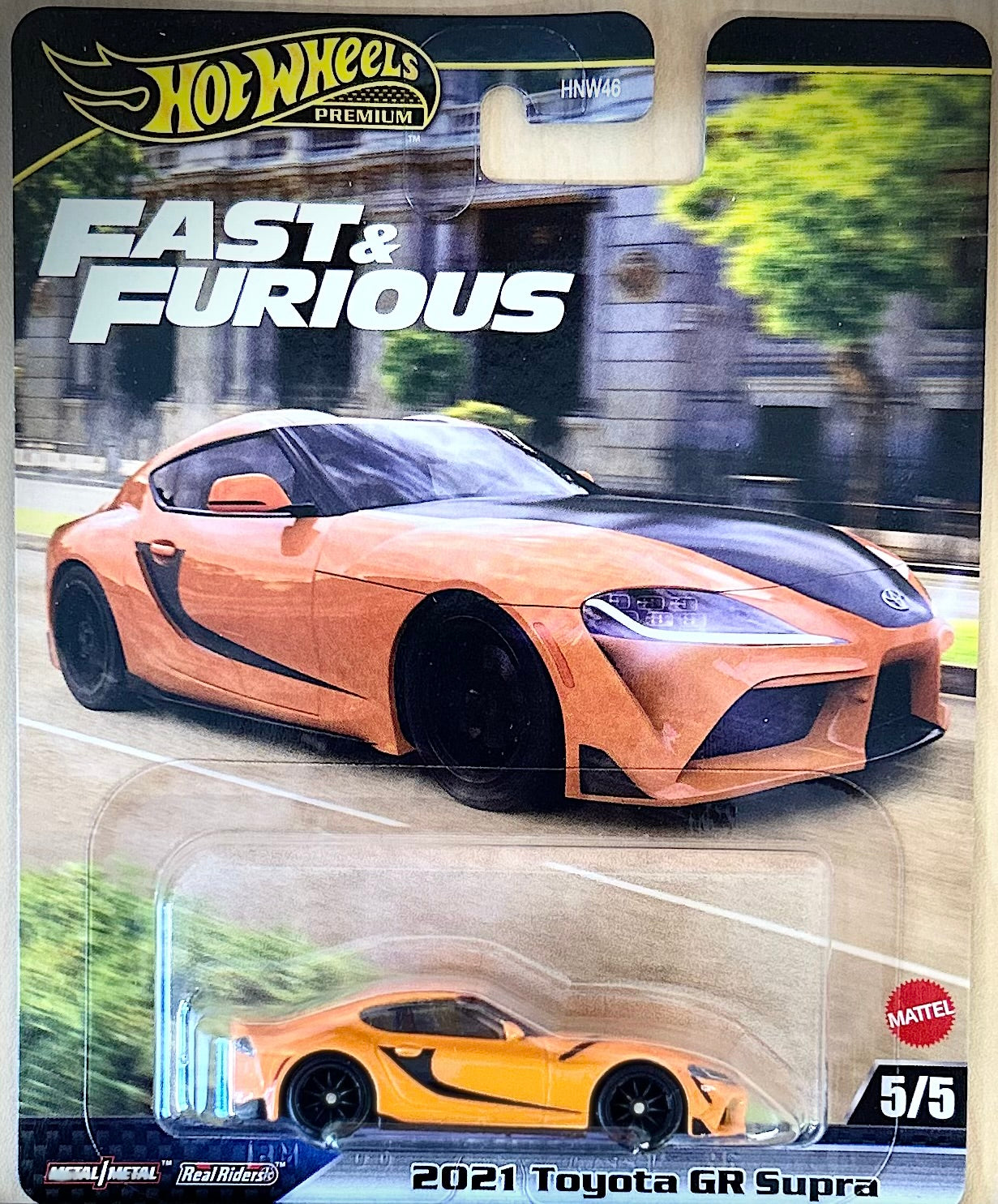 Hot Wheels Premium 2021 Toyota GR Supra Fast & Furious