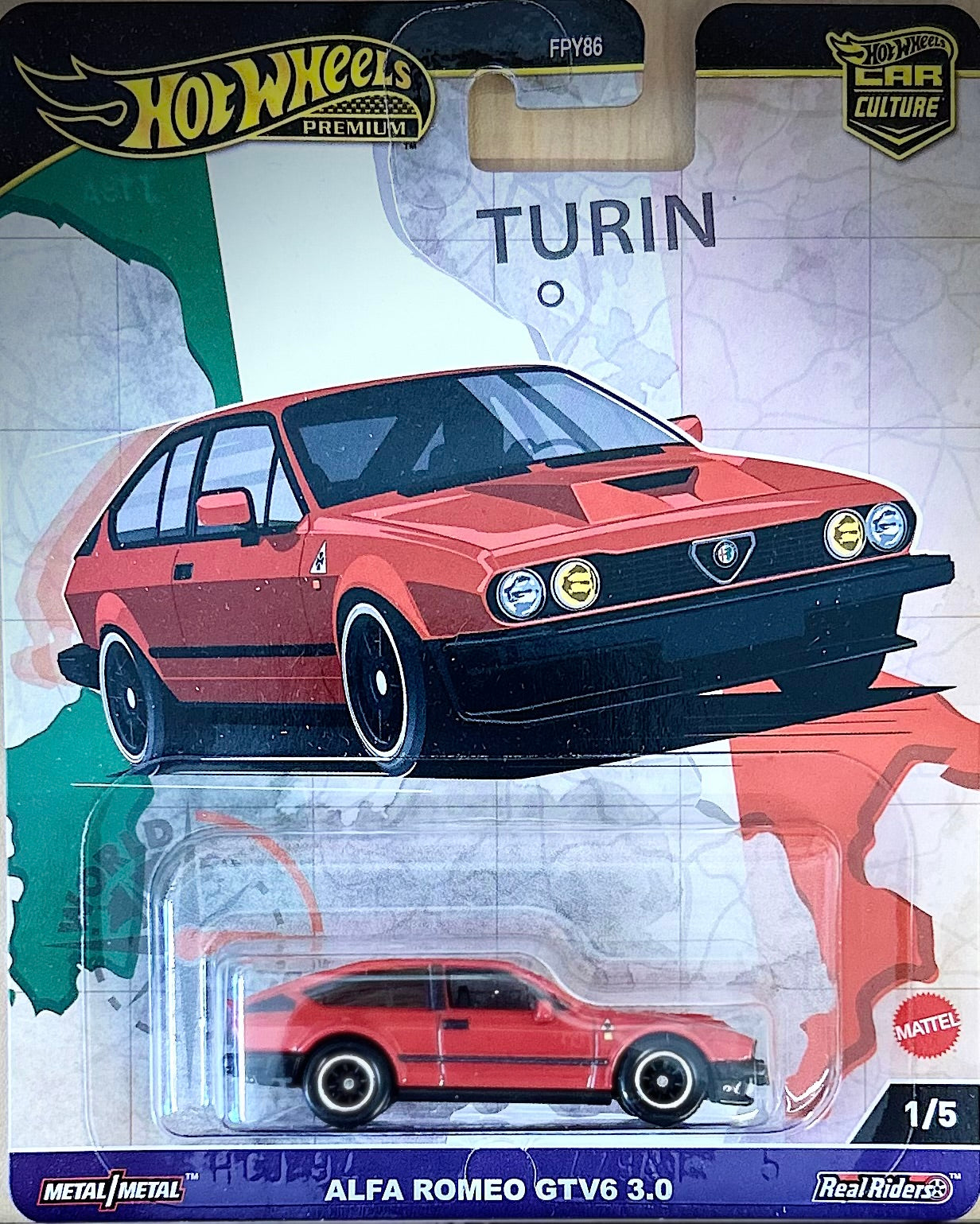 Hot Wheels Premium Car Culture Alfa Romeo GTV6 3.0 World Tour