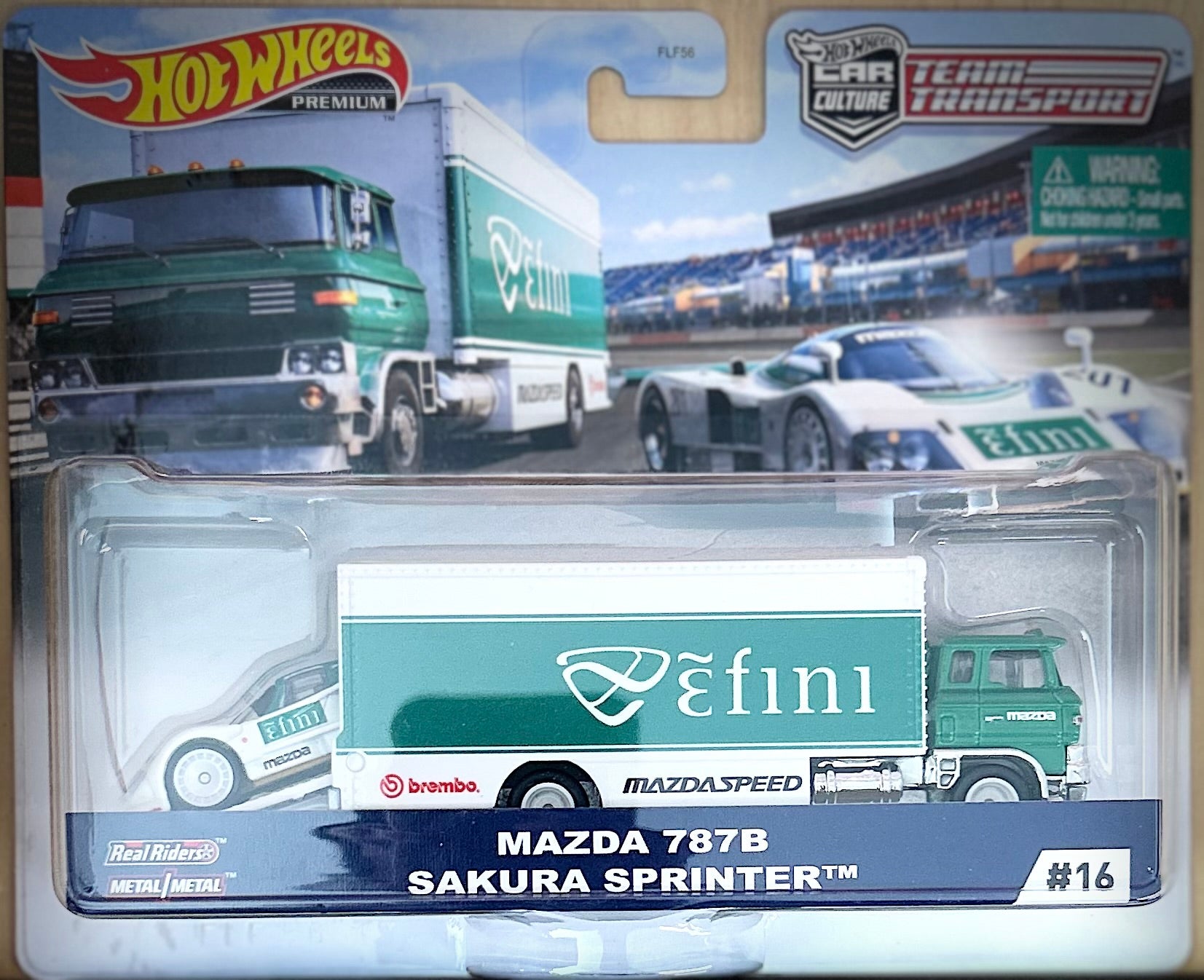 Hot Wheels Premium Team Transport Madza 787B w/ Sakura Sprinter #16
