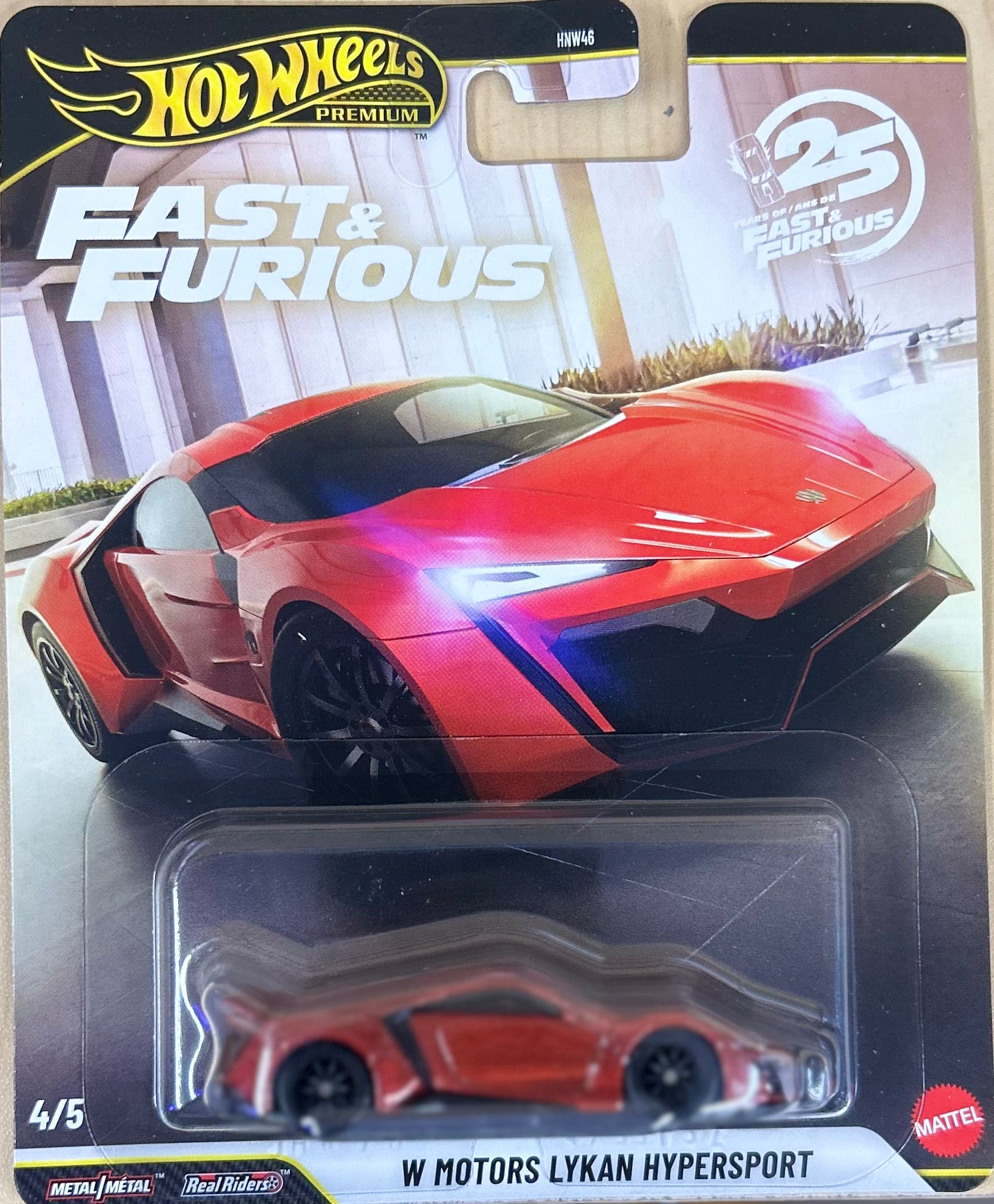 Hot Wheels Premium Fast & Furious 25 Years W Motors Lykan Hypersport
