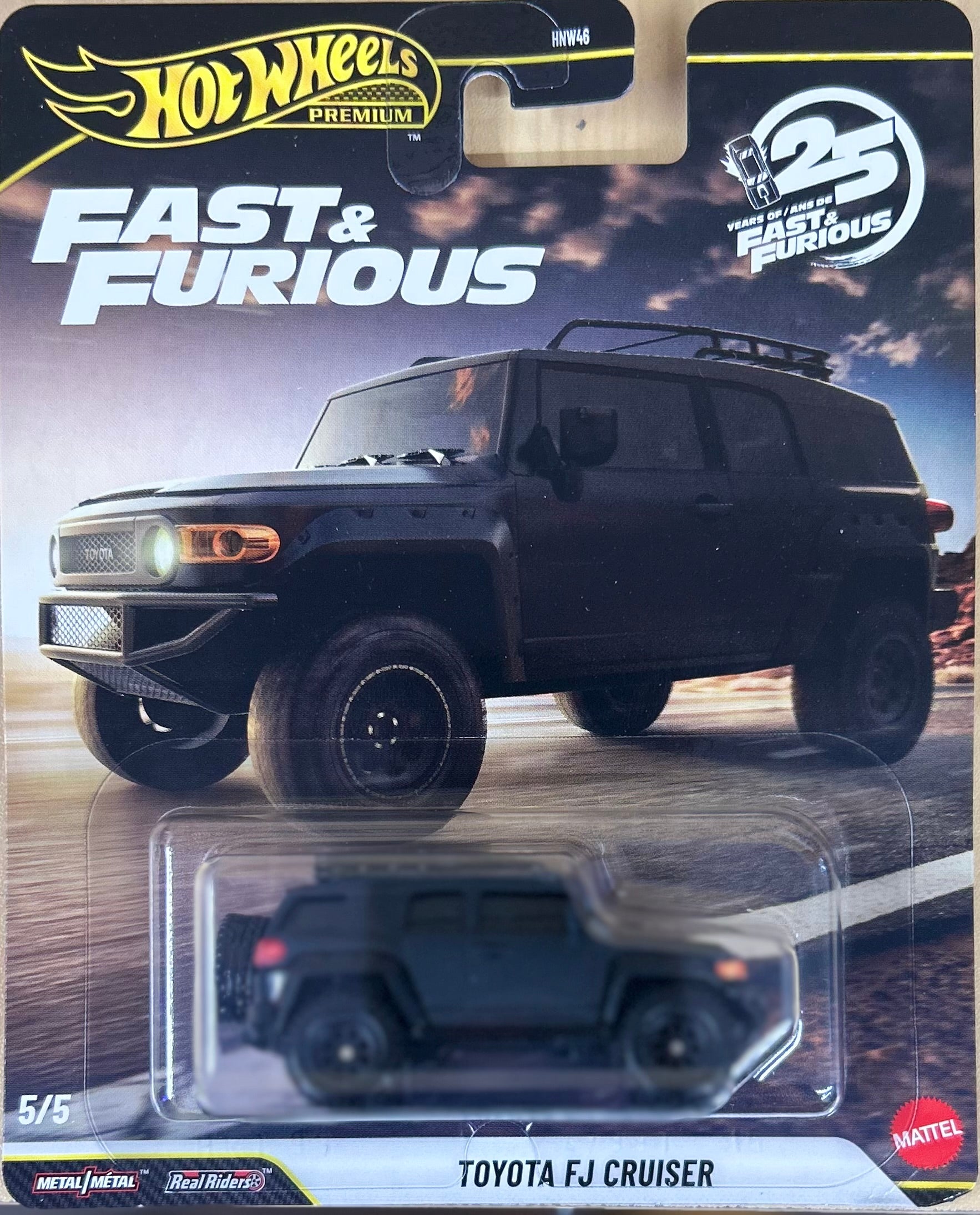 Hot Wheels Premium Fast & Furious 25 Years Toyota FJ Cruiser