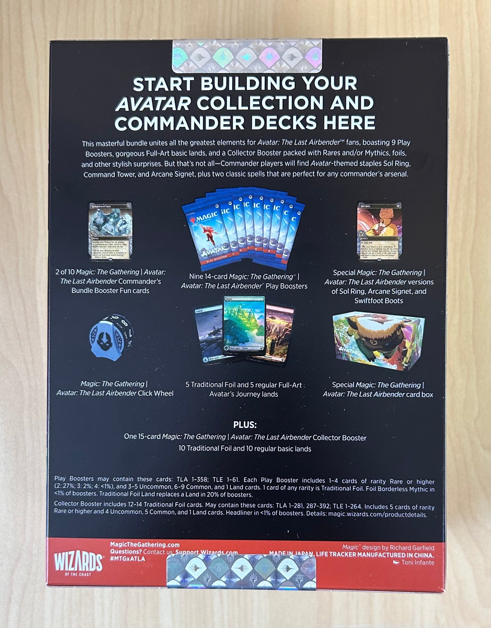 Magic The Gathering Avatar The Last Airbender Commander's Bundle