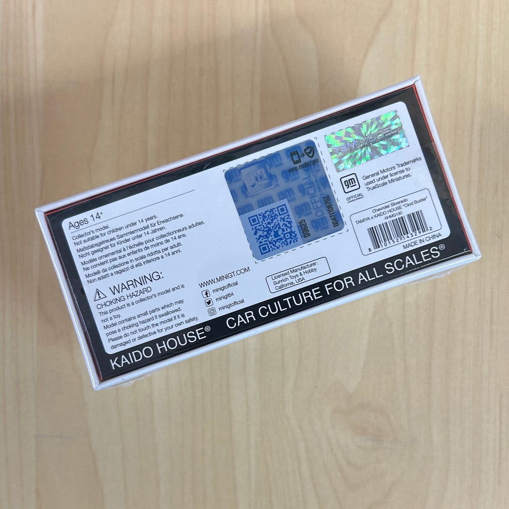 Kaido House x Mini GT 1:64 Chevrolet Silverado Tamiya X Kaido House Collaboration “CLOD BUSTER” – Orange