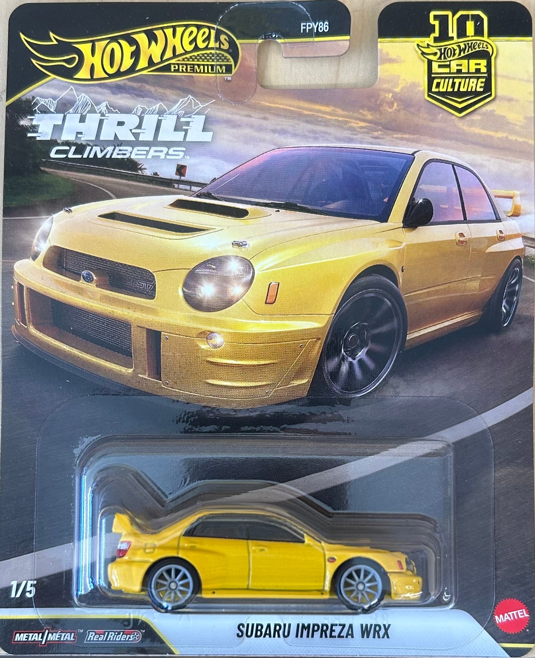 Hot Wheels Premium Car Culture Subaru Impreza WRX Thrill Climbers