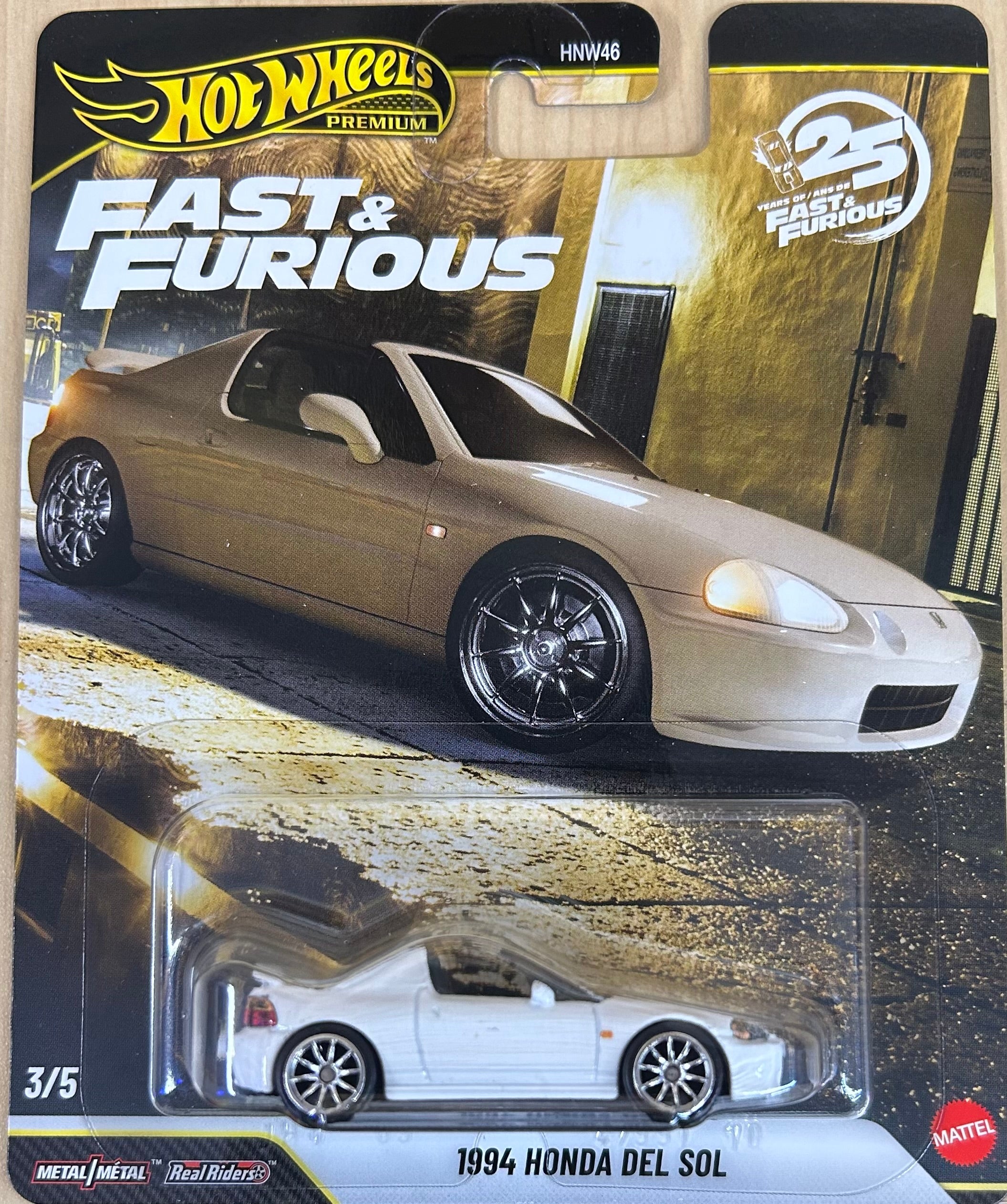 Hot Wheels Premium Fast & Furious 25 Years 1994 Honda DEL SOL