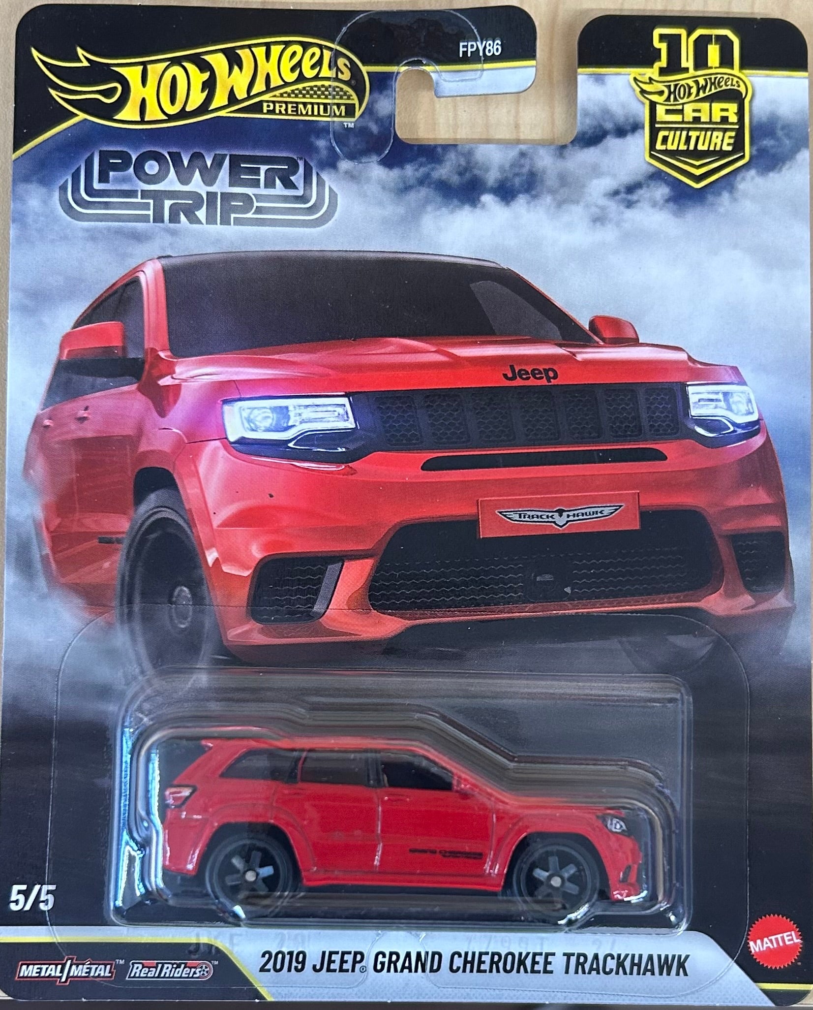 Hot Wheels Premium Car Culture 2019 Jeep Grand Cherokee Trackhawk Power Trip