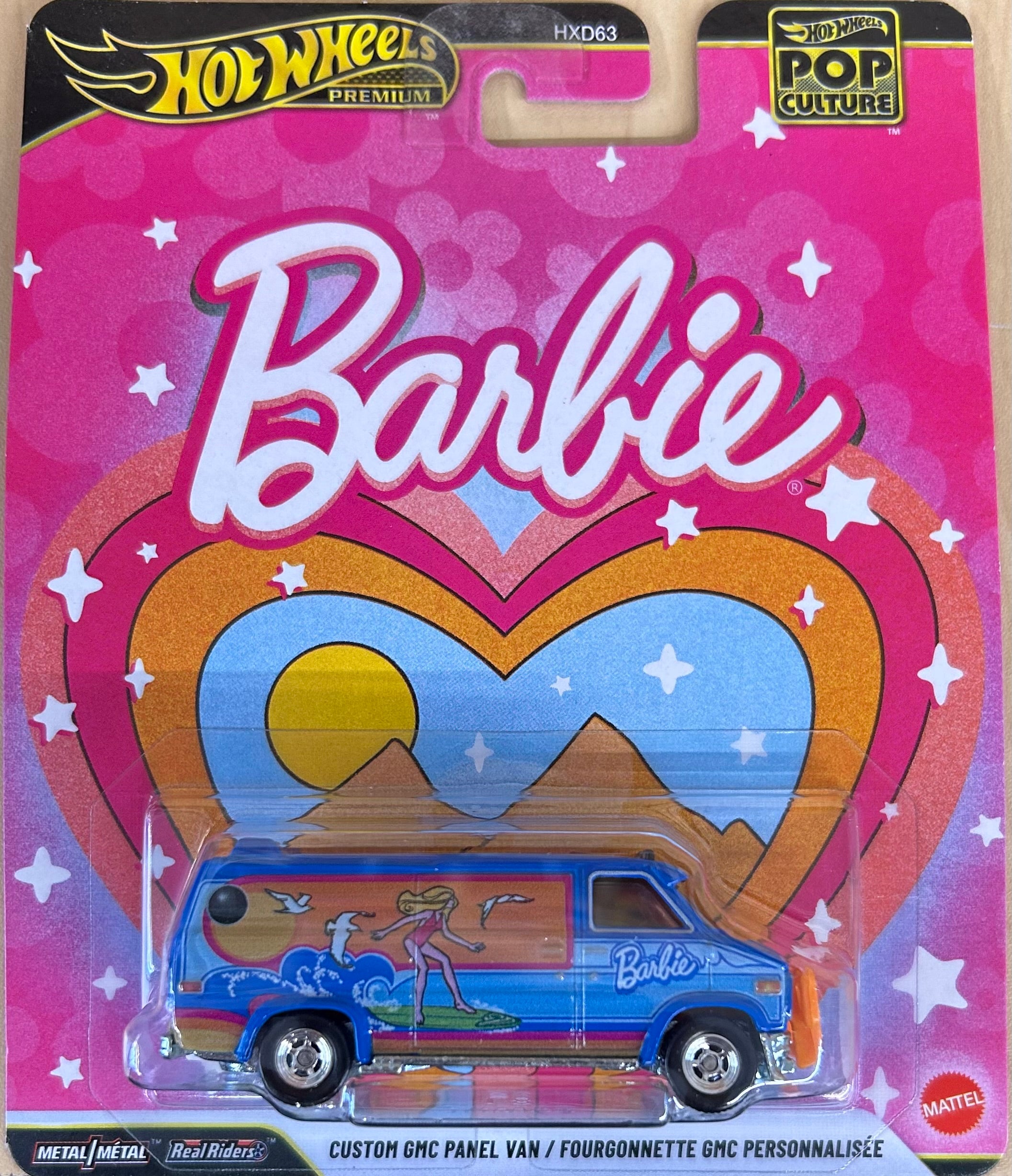 Hot Wheels Premium Pop Culture Barbie Custom GMC Panel Van / Fourgonnette GMC Personnalisée