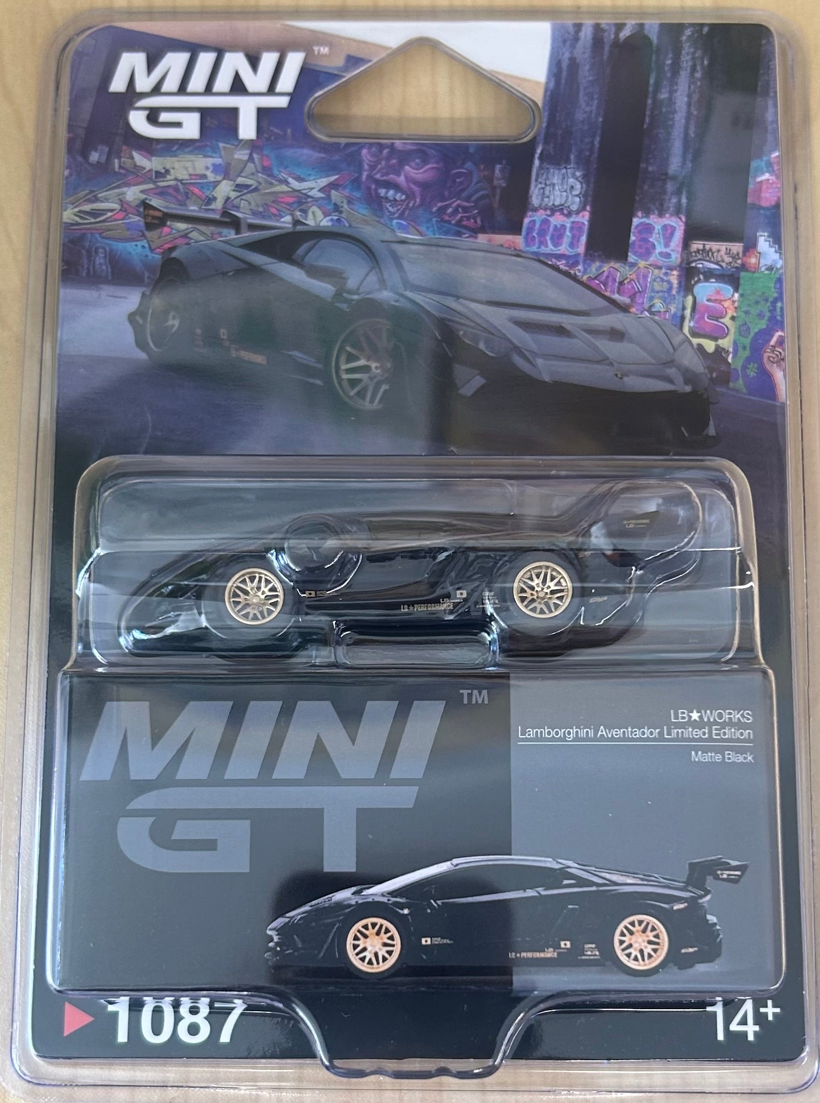Mini GT Lamborghini Aventador Limited Edition LB-WORKS Black #1087