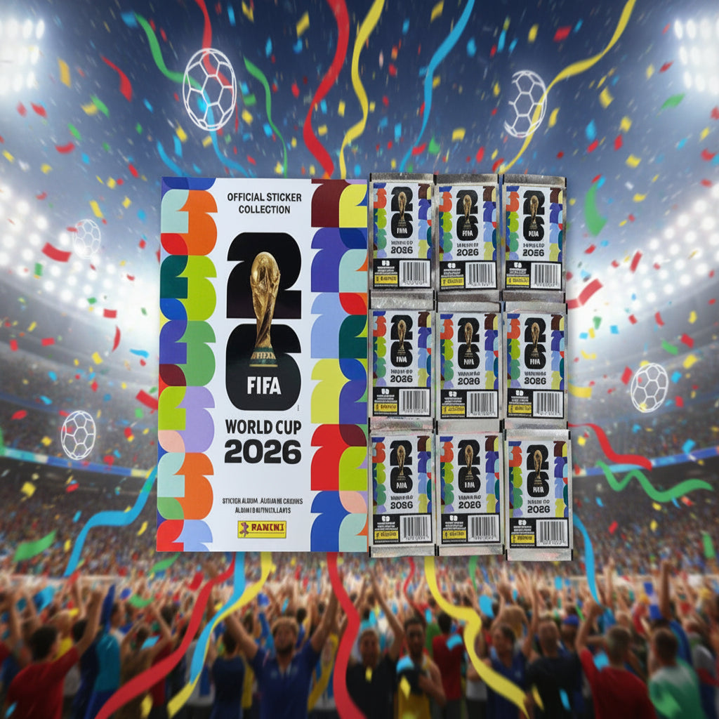 1 FIFA World Cup 2026™ Official Sticker Collection Album & 9 Sticker Packets Set