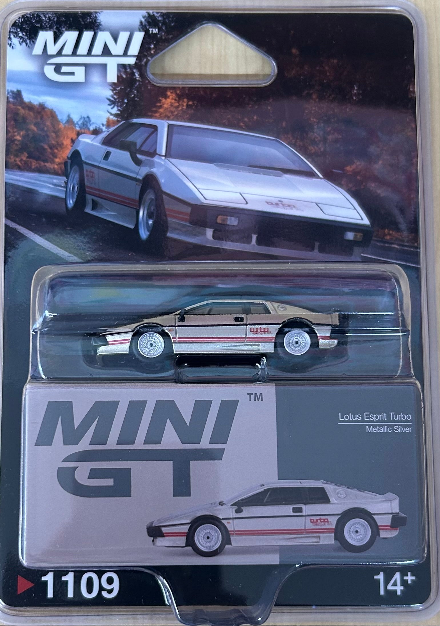 Mini GT Lotus Esprit Turbo Metallic Silver #1109