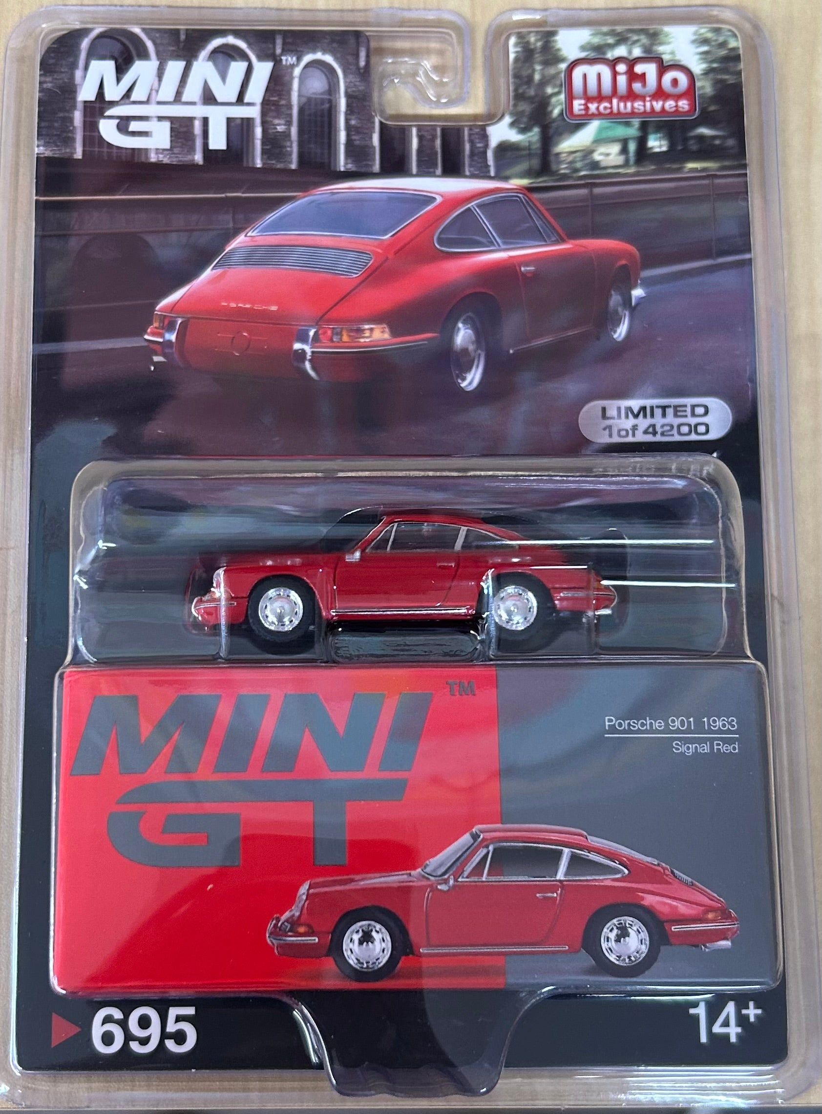 Mini GT Porsche 901 1963 MIJO Signal Red #695