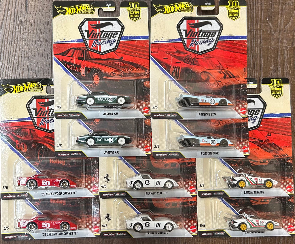 Hot Wheels 2026 Car Culture Vintage Racing Sealed Case T (Set of 10 Cars)