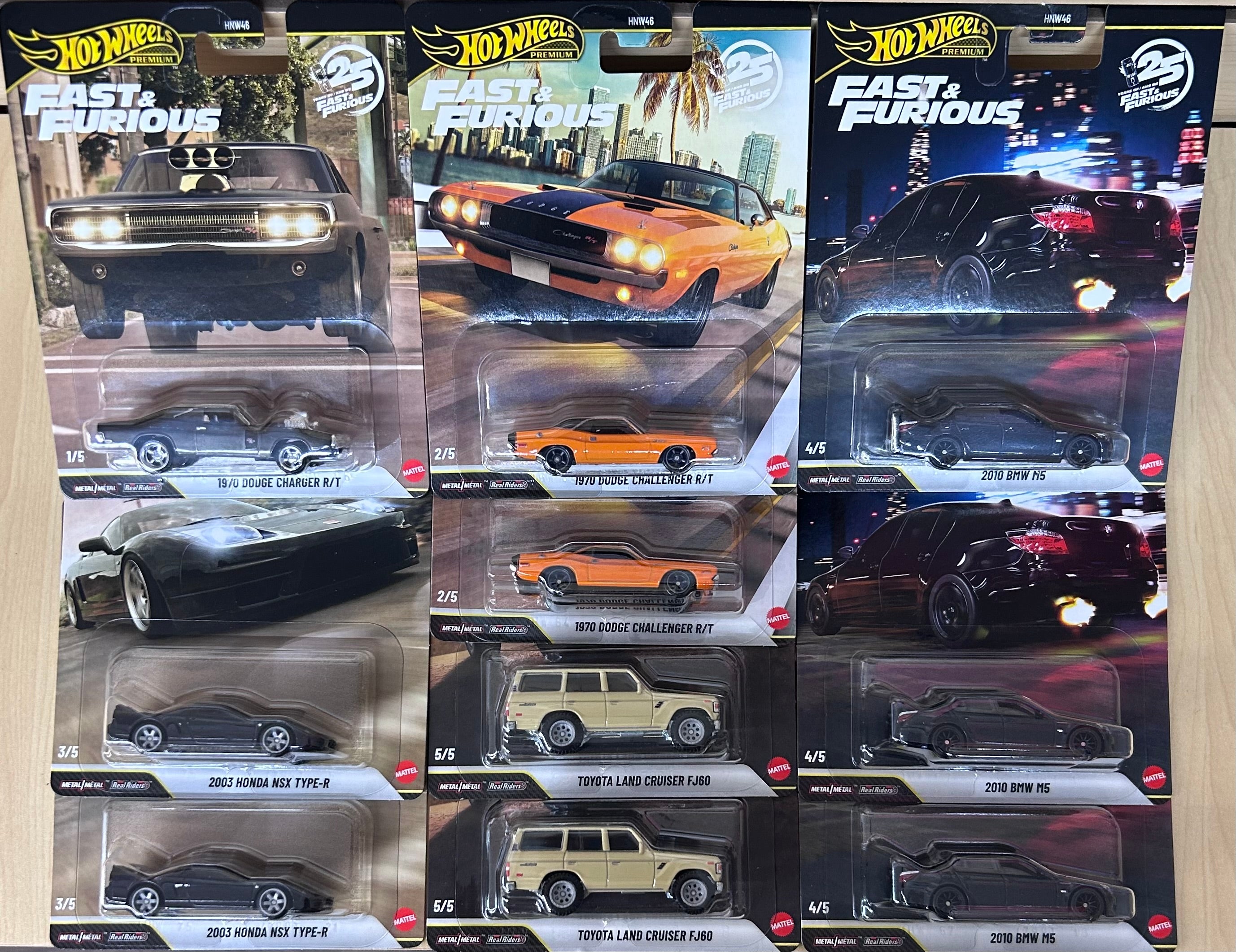 Hot Wheels 1:64 Fast & Furious 25Th Anniversary Premium 2026 Case