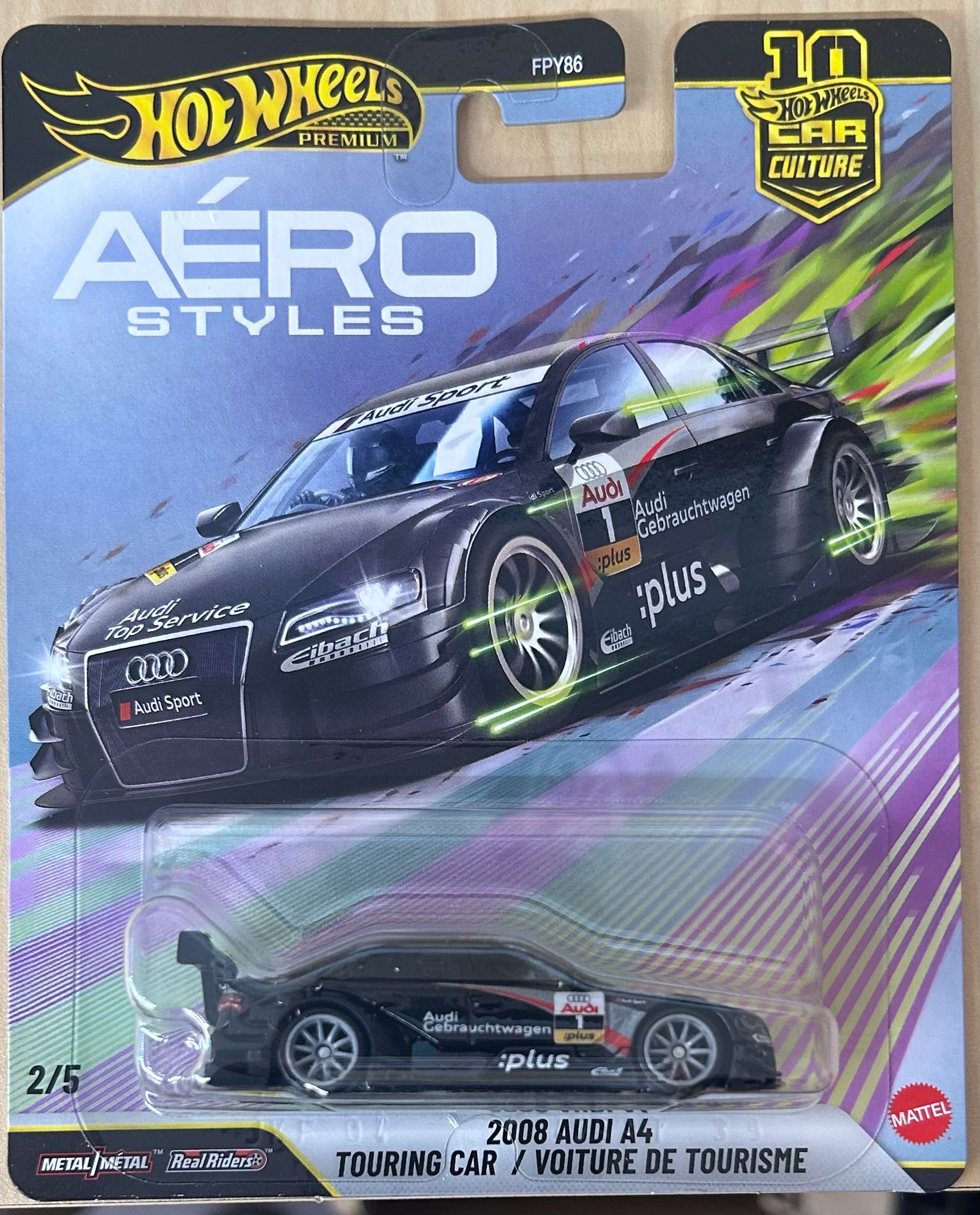Hot Wheels Premium Car Culture 2008 Audi A4 Touring Car / Voiture De Tourisme Aéro Styles