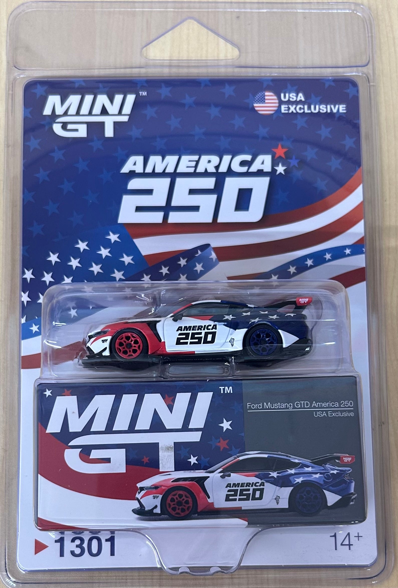 Mini GT Ford Mustang GTD America 250 USA Exclusive #1301