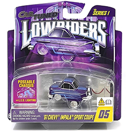 CarTuned Series 1 Lowriders Show Glow L.E.D. Light Up Chassis '61 Chevy Impala Sport Coupe #5