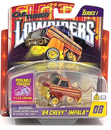 CarTuned Series 1 Lowriders Show Glow L.E.D. Light Up Chassis '64 Chevy Impala #8